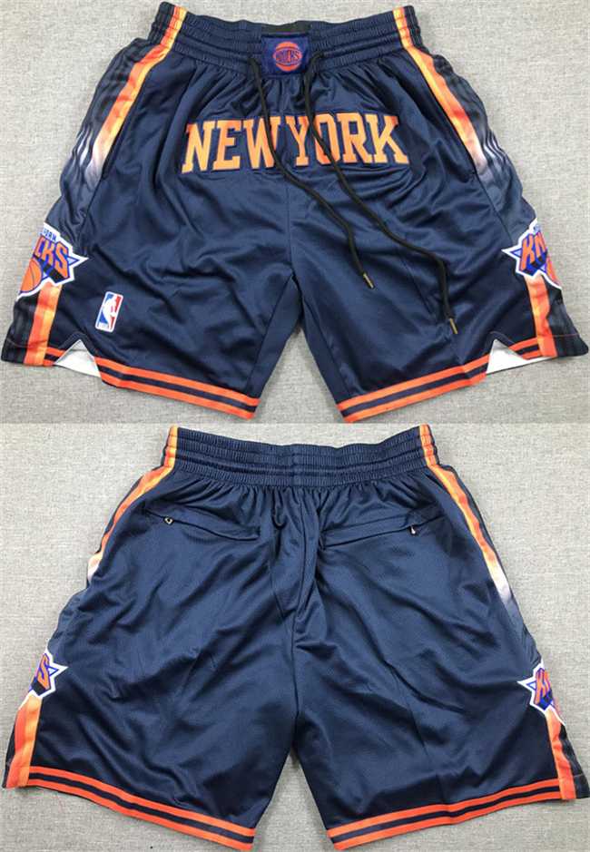 Mens New Yok Knicks Navy Shorts